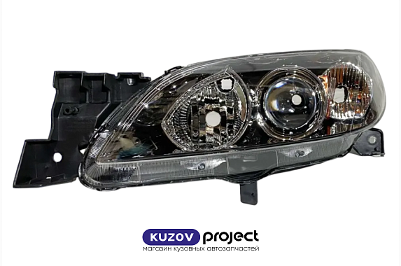 Фара левая с механическим корректором Mazda 3 2003-2009 4D (Китай)