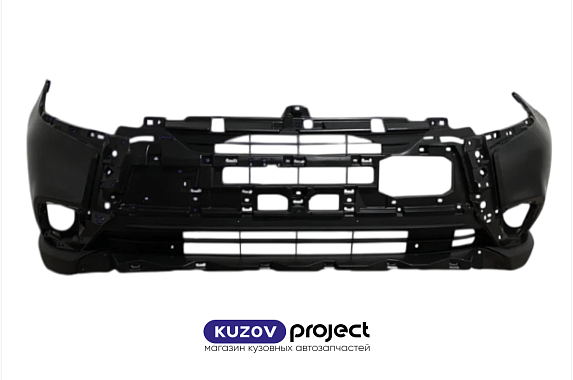 Бампер передний (лекало под омыватели) Mitsubishi Outlander 2015-2018 (Китай)